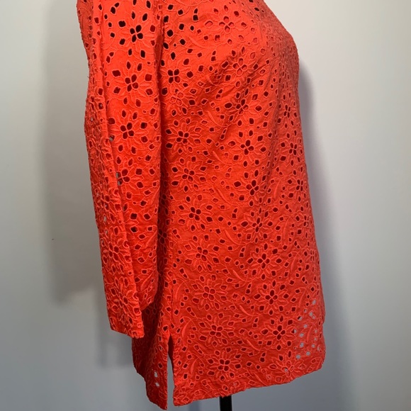 🆕 NWT Talbots Eyelet Bell Sleeve Top Cami Floral - Picture 8 of 12